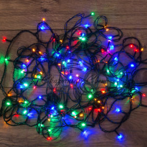 Гирлянда светодиодная универсальная 200 LED Мультиколор 20 метров, с контроллером
