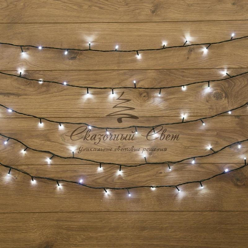 Гирлянда "Твинкл Лайт" 4 м, темно-зеленый ПВХ, 25 LED, цвет белый