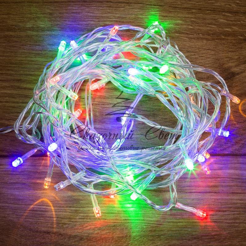 Гирлянда "Твинкл Лайт" 4 м, прозрачный ПВХ, 25 LED, цвет Мультиколор