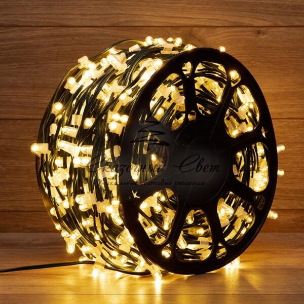 Гирлянда "LED ClipLight" 12V 150 мм,  цвет диодов ТЕПЛЫЙ БЕЛЫЙ