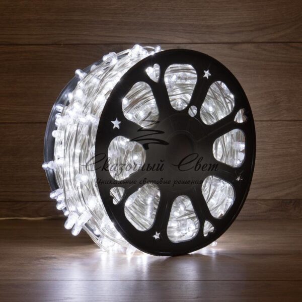 Гирлянда «LED Клип-лайт» 12 V,  прозрачный ПВХ,  150 мм,  цвет диодов Белый Flashing (Белый)