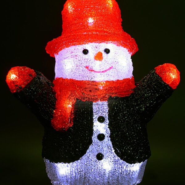 Светодиодный Снеговик 27см Белый 24В, 24 LED, IP54