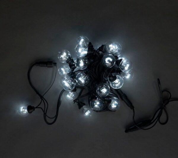 Белт-лайт с лампами LED-2BLR-40CM-10M-240V-W белый/черный пр., светодиодный, настенный