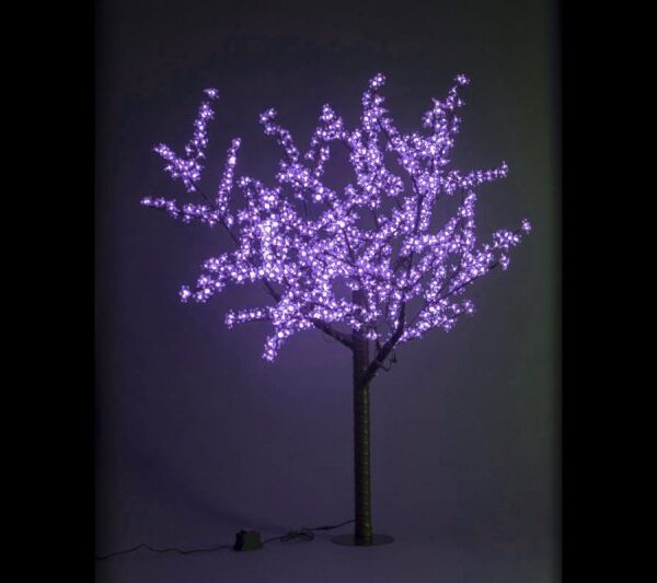 Сакура светодиодная 972LED, H1,9м D1,5м, фиолетовое