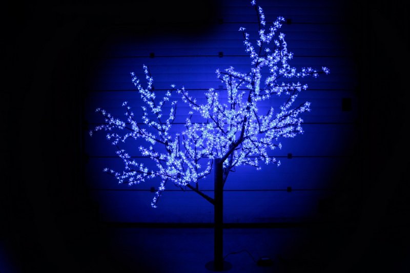 Сакура светодиодная 1728LED, H2,5м D2,0м, синее
