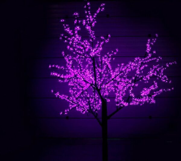Сакура светодиодная 1728LED, H2,5м D2,0м, фиолетовое